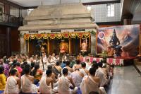 Vyasa Pujana - Guru Purnima, 10th July 2025. Pictures Courtesy Shriyuts Dinesh Karkal and Abhinav Kalla